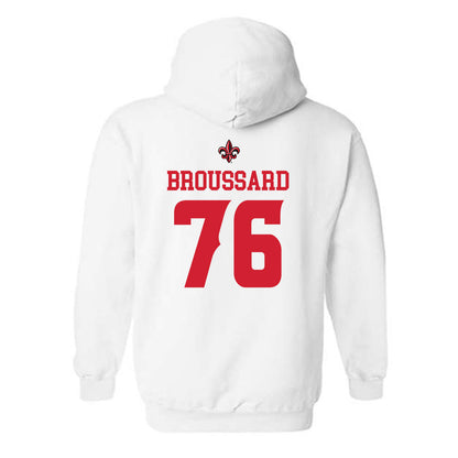 Louisiana - NCAA Football : Matthew Broussard - Hooded Sweatshirt Replica Shersey