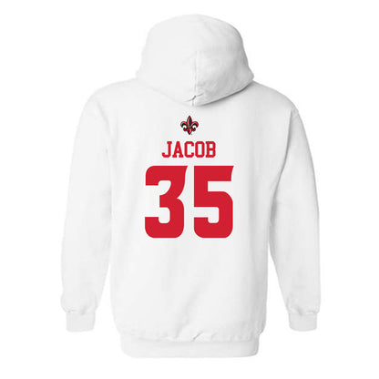 Louisiana - NCAA Football : Collin Jacob - Sports Shersey Hooded Sweatshirt-1