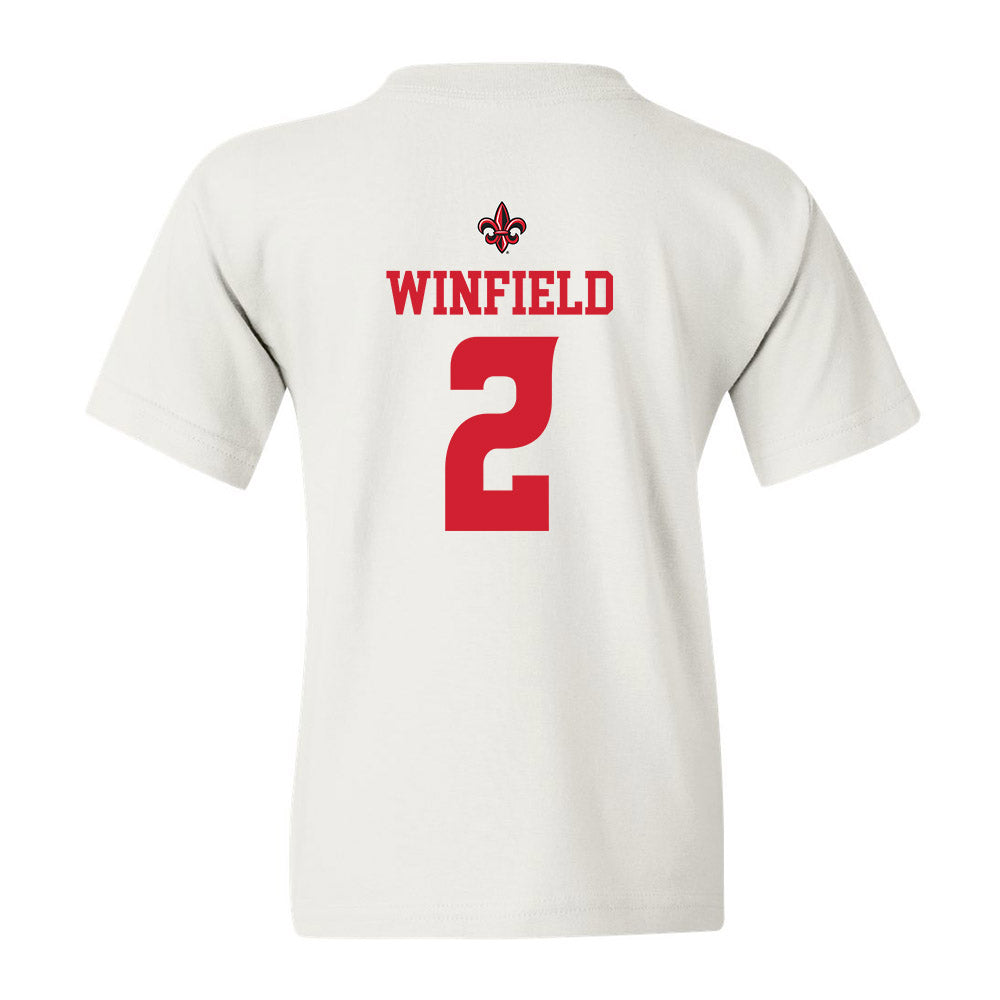 Louisiana - NCAA Football : Lunch Winfield - Youth T-Shirt