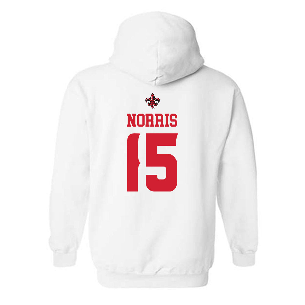 Louisiana - NCAA Football : Jacorian Norris - Sports Shersey Hooded Sweatshirt-1