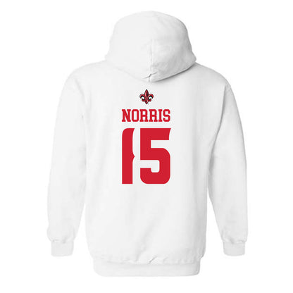 Louisiana - NCAA Football : Jacorian Norris - Sports Shersey Hooded Sweatshirt-1