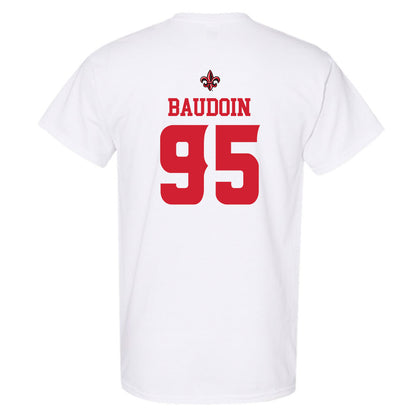 Louisiana - NCAA Football : Maxie Baudoin - Sports Shersey T-Shirt-1
