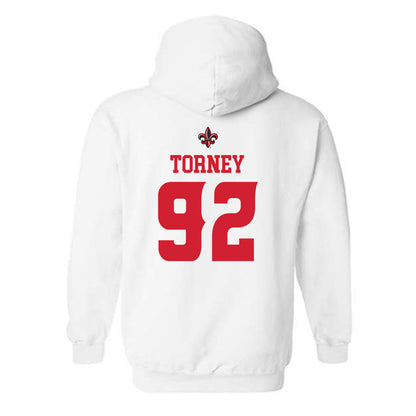 Louisiana - NCAA Football : Nathan Torney - Sports Shersey Hooded Sweatshirt-1