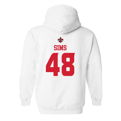 Louisiana - NCAA Football : Hunter Sims - Sports Shersey Hooded Sweatshirt-1