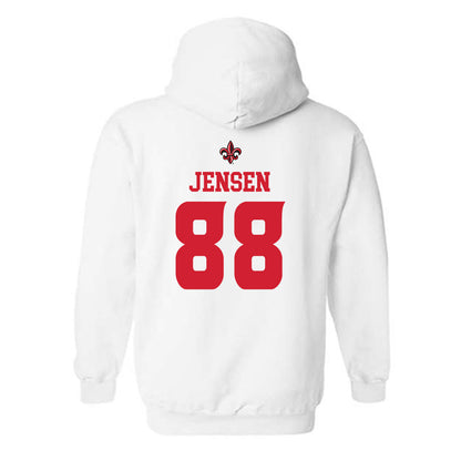 Louisiana - NCAA Football : Caden Jensen - Hooded Sweatshirt Replica Shersey