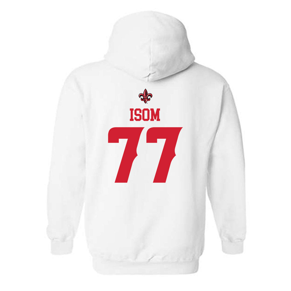 Louisiana - NCAA Football : Jakoby Isom - Sports Shersey Hooded Sweatshirt-1