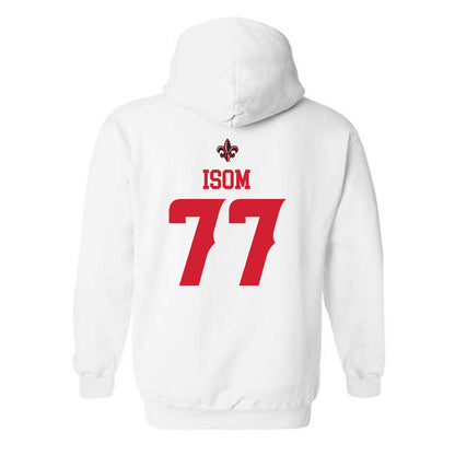 Louisiana - NCAA Football : Jakoby Isom - Sports Shersey Hooded Sweatshirt-1