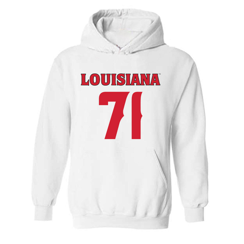 Louisiana - NCAA Football : George Jackson - Hooded Sweatshirt Replica Shersey