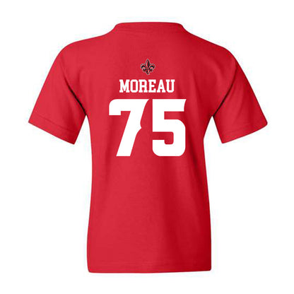 Louisiana - NCAA Football : Kaden Moreau - Sports Shersey Youth T-Shirt