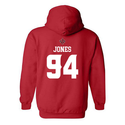 Louisiana - NCAA Football : Timahj Jones - Sports Shersey Hooded Sweatshirt-1