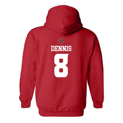 Louisiana - NCAA Football : Rahji Dennis - Hooded Sweatshirt Replica Shersey