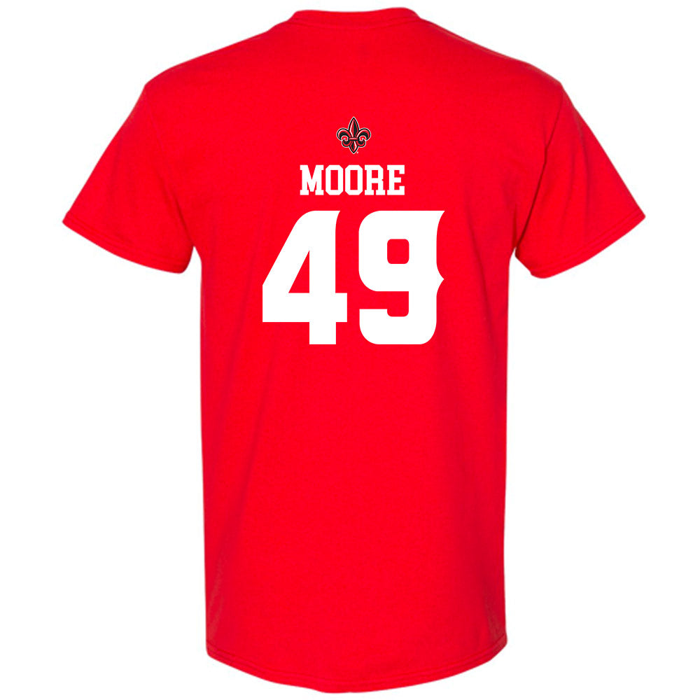 Louisiana - NCAA Football : Travin Moore - Sports Shersey T-Shirt-1