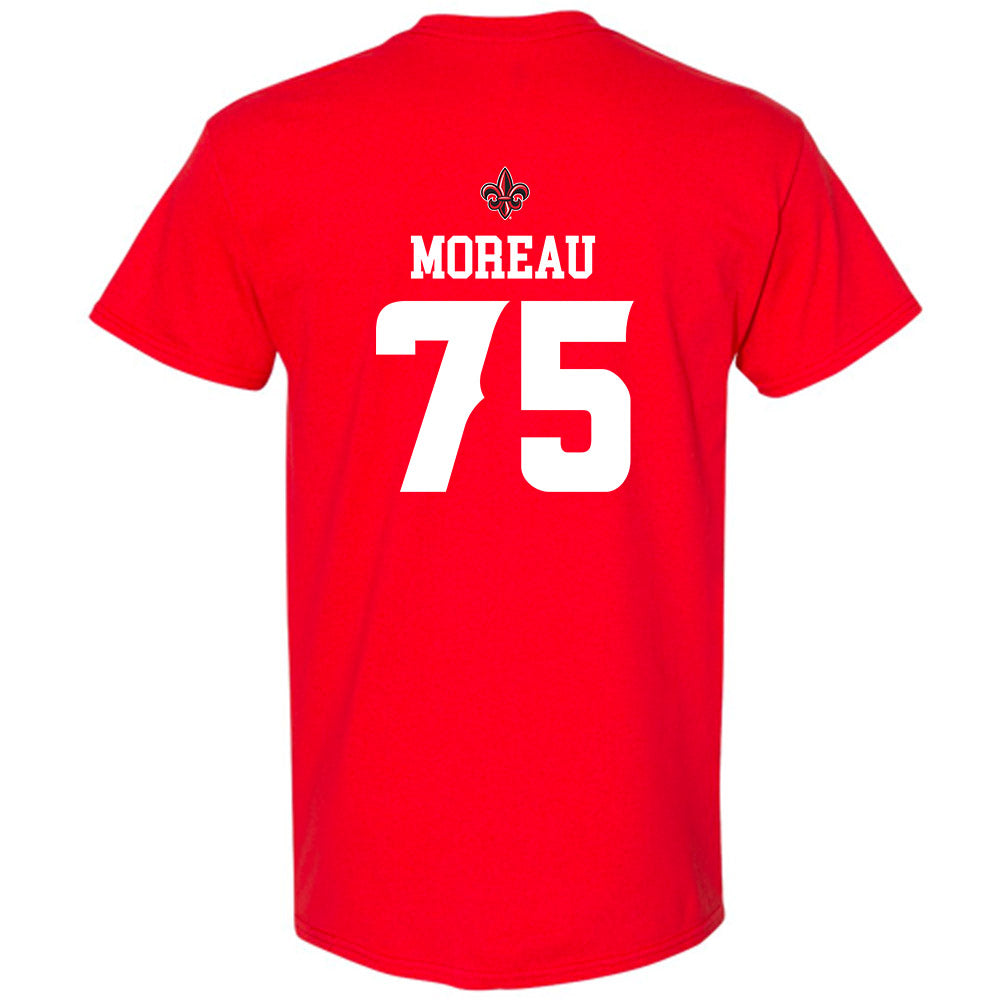 Louisiana - NCAA Football : Kaden Moreau - Sports Shersey T-Shirt