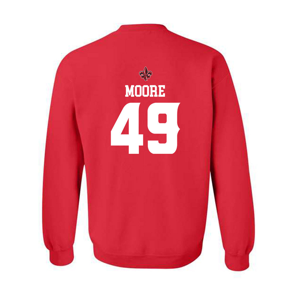 Louisiana - NCAA Football : Travin Moore - Sports Shersey Crewneck Sweatshirt-1