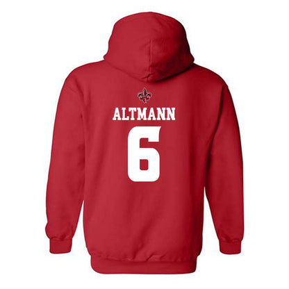 Louisiana - NCAA Football : Sam Altmann - Sports Shersey Hooded Sweatshirt-1