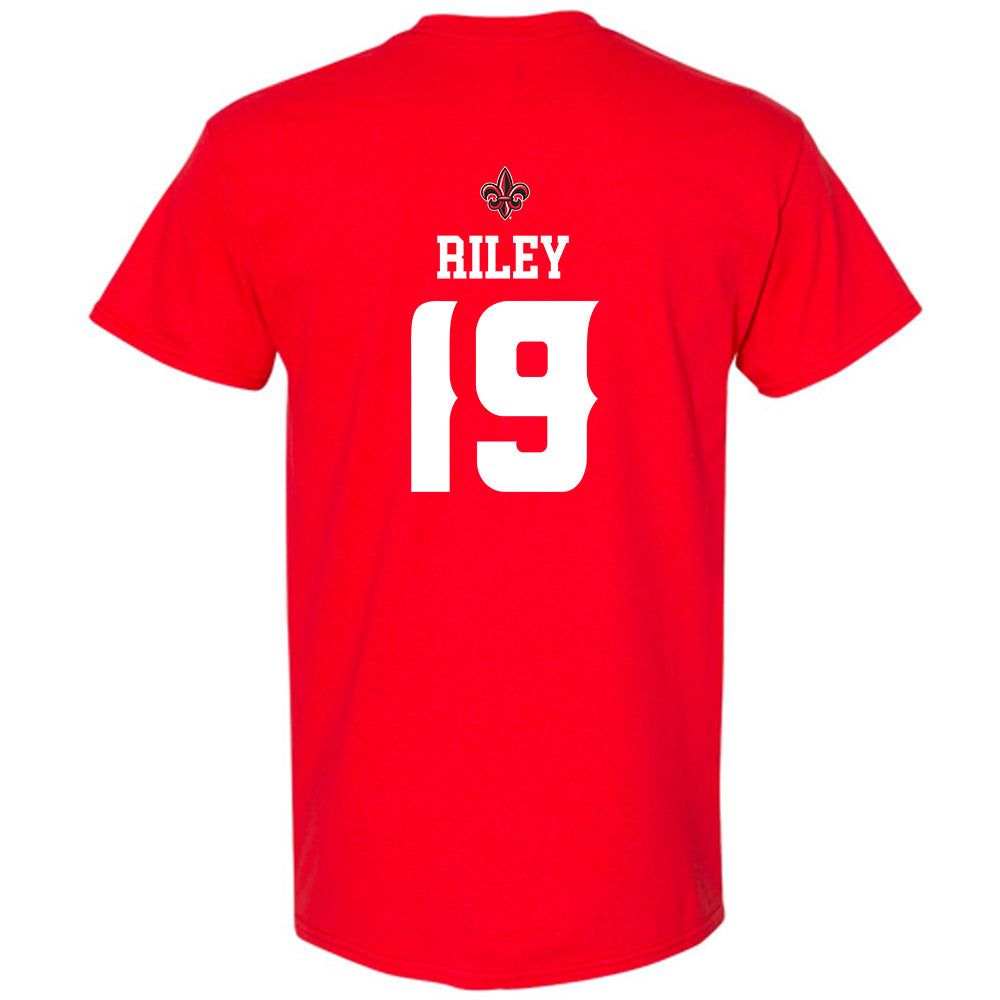 Louisiana - NCAA Football : Cameron Riley - Sports Shersey T-Shirt-1