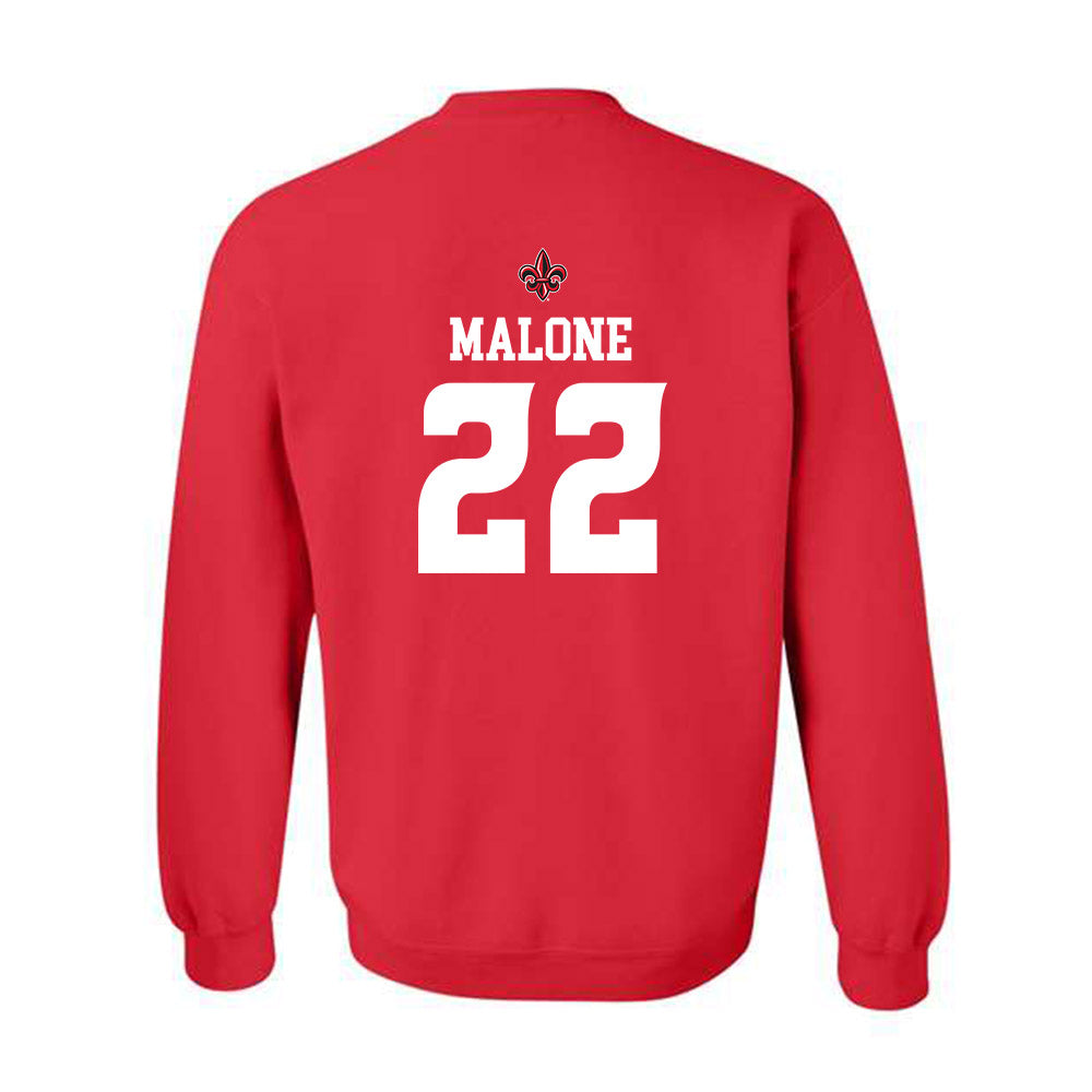 Louisiana - NCAA Football : Kevin Malone - Sports Shersey Crewneck Sweatshirt-1