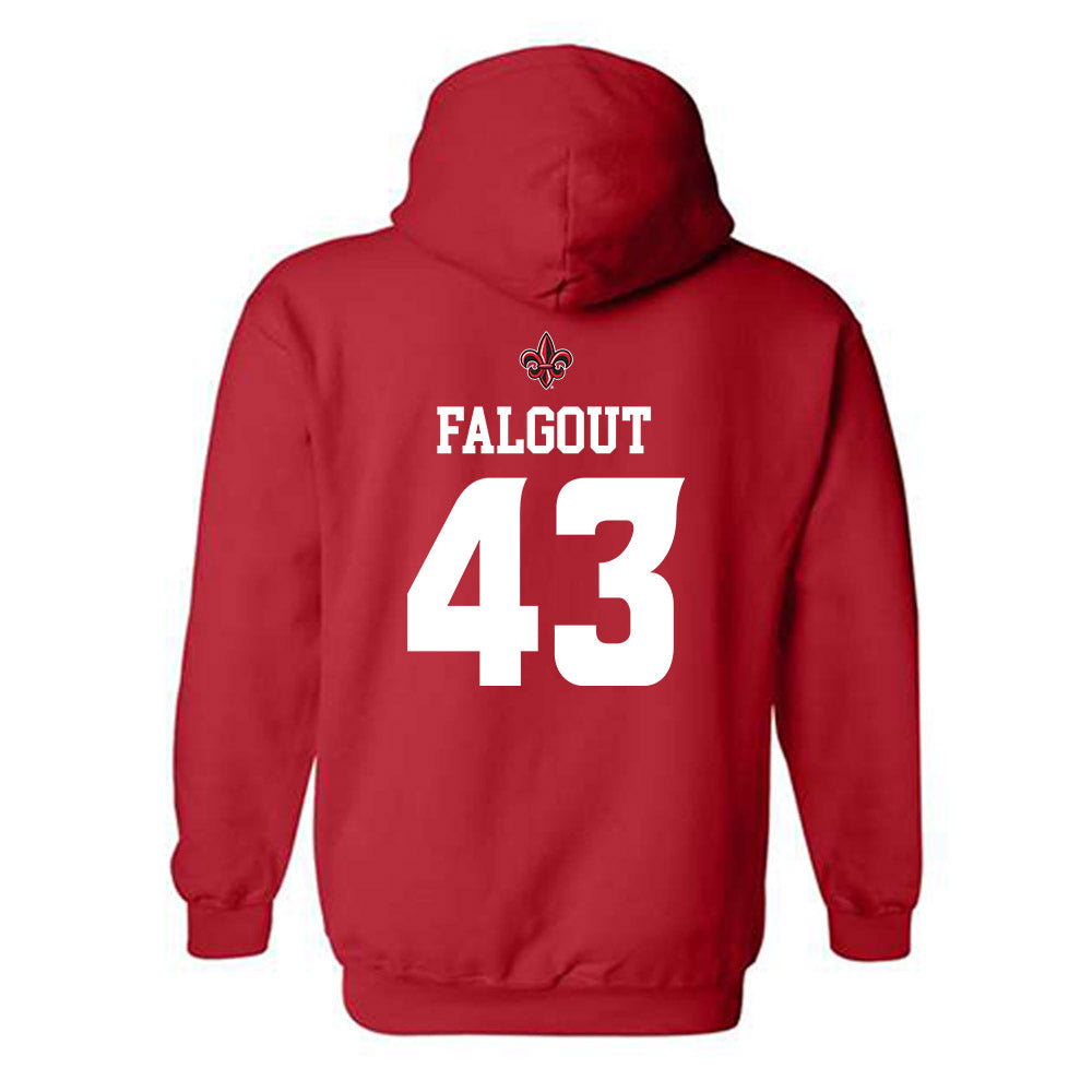 Louisiana - NCAA Football : Aiden Falgout - Sports Shersey Hooded Sweatshirt-1
