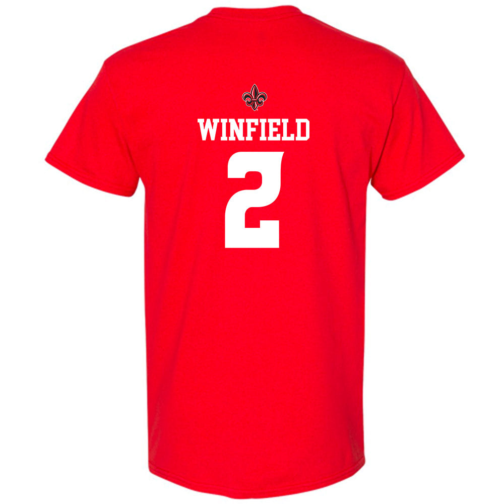 Louisiana - NCAA Football : Lunch Winfield - T-Shirt