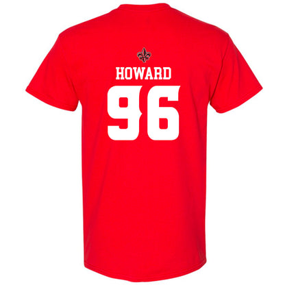 Louisiana - NCAA Football : Chase Howard - Sports Shersey T-Shirt-1