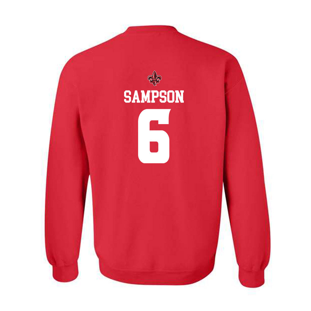 Louisiana - NCAA Football : Shelton Sampson - Sports Shersey Crewneck Sweatshirt-1