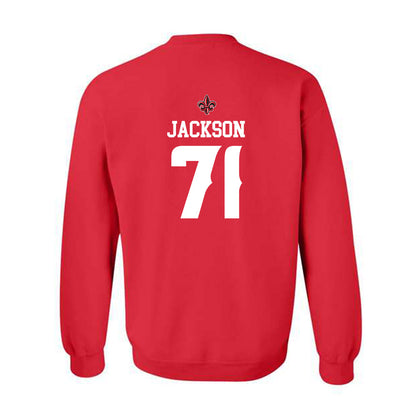Louisiana - NCAA Football : George Jackson - Crewneck Sweatshirt Replica Shersey