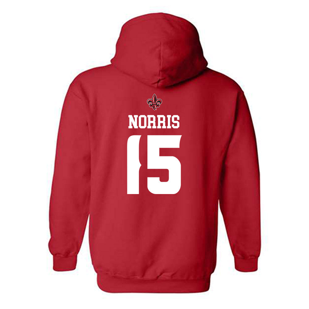 Louisiana - NCAA Football : Jacorian Norris - Sports Shersey Hooded Sweatshirt-1