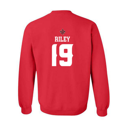 Louisiana - NCAA Football : Cameron Riley - Sports Shersey Crewneck Sweatshirt-1