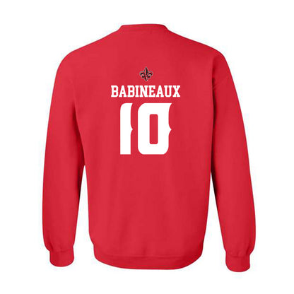 Louisiana - NCAA Football : Russell Babineaux - Sports Shersey Crewneck Sweatshirt-1