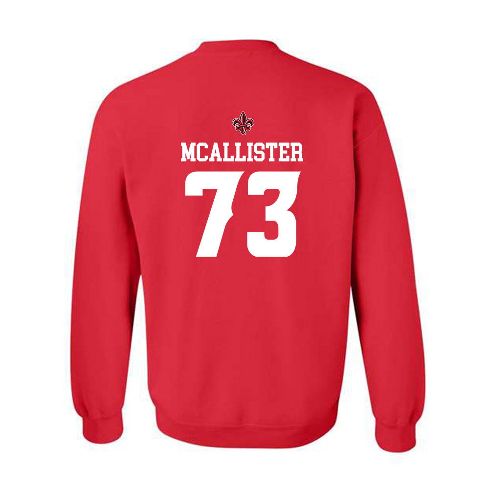 Louisiana - NCAA Football : Jayden McAllister - Sports Shersey Crewneck Sweatshirt-1