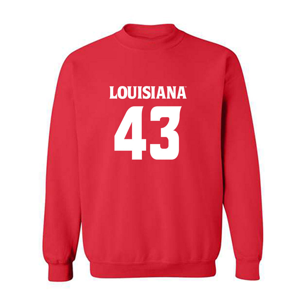 Louisiana - NCAA Football : Aiden Falgout - Sports Shersey Crewneck Sweatshirt-0
