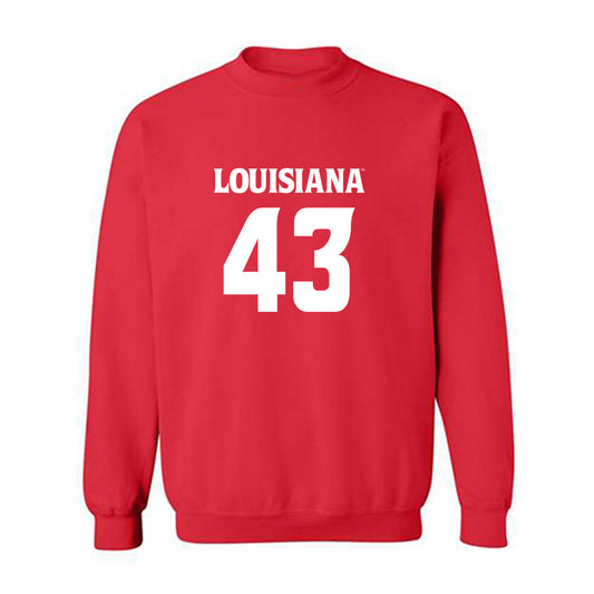 Louisiana - NCAA Football : Aiden Falgout - Sports Shersey Crewneck Sweatshirt-0