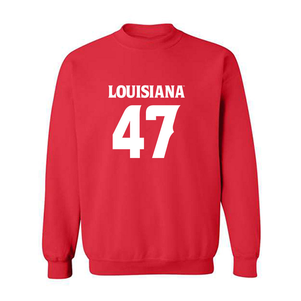 Louisiana - NCAA Football : Maurice Brown Jr - Sports Shersey Crewneck Sweatshirt-0