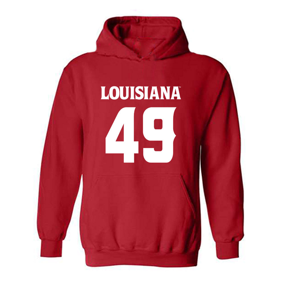 Louisiana - NCAA Football : Travin Moore - Sports Shersey Hooded Sweatshirt-0
