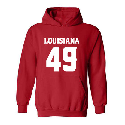 Louisiana - NCAA Football : Travin Moore - Sports Shersey Hooded Sweatshirt-0