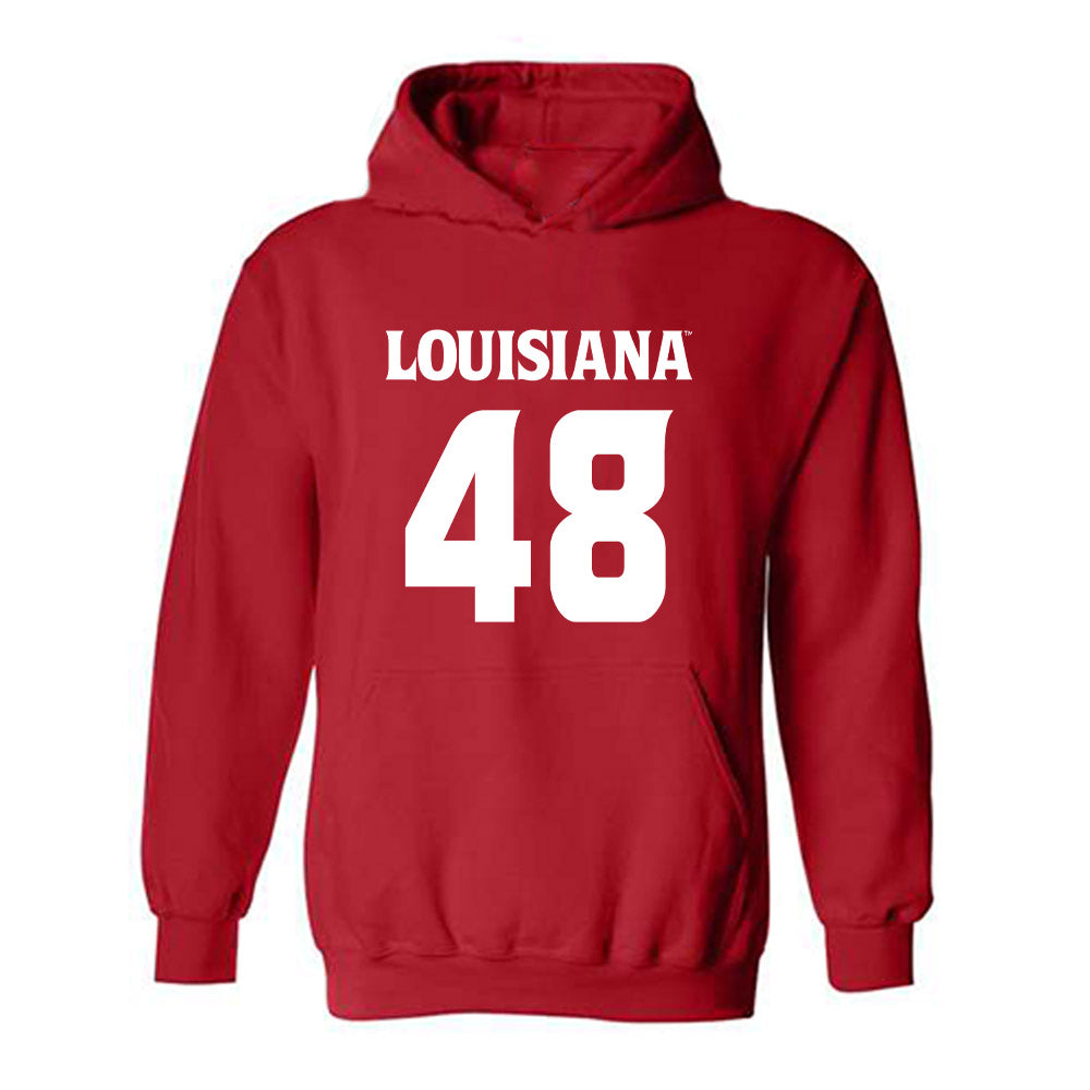 Louisiana - NCAA Football : Hunter Sims - Sports Shersey Hooded Sweatshirt-0