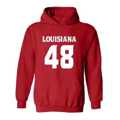 Louisiana - NCAA Football : Hunter Sims - Sports Shersey Hooded Sweatshirt-0