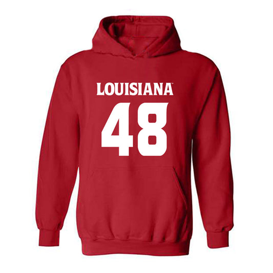 Louisiana - NCAA Football : Hunter Sims - Sports Shersey Hooded Sweatshirt-0