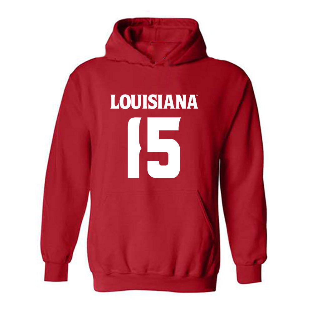 Louisiana - NCAA Football : Jacorian Norris - Sports Shersey Hooded Sweatshirt-0