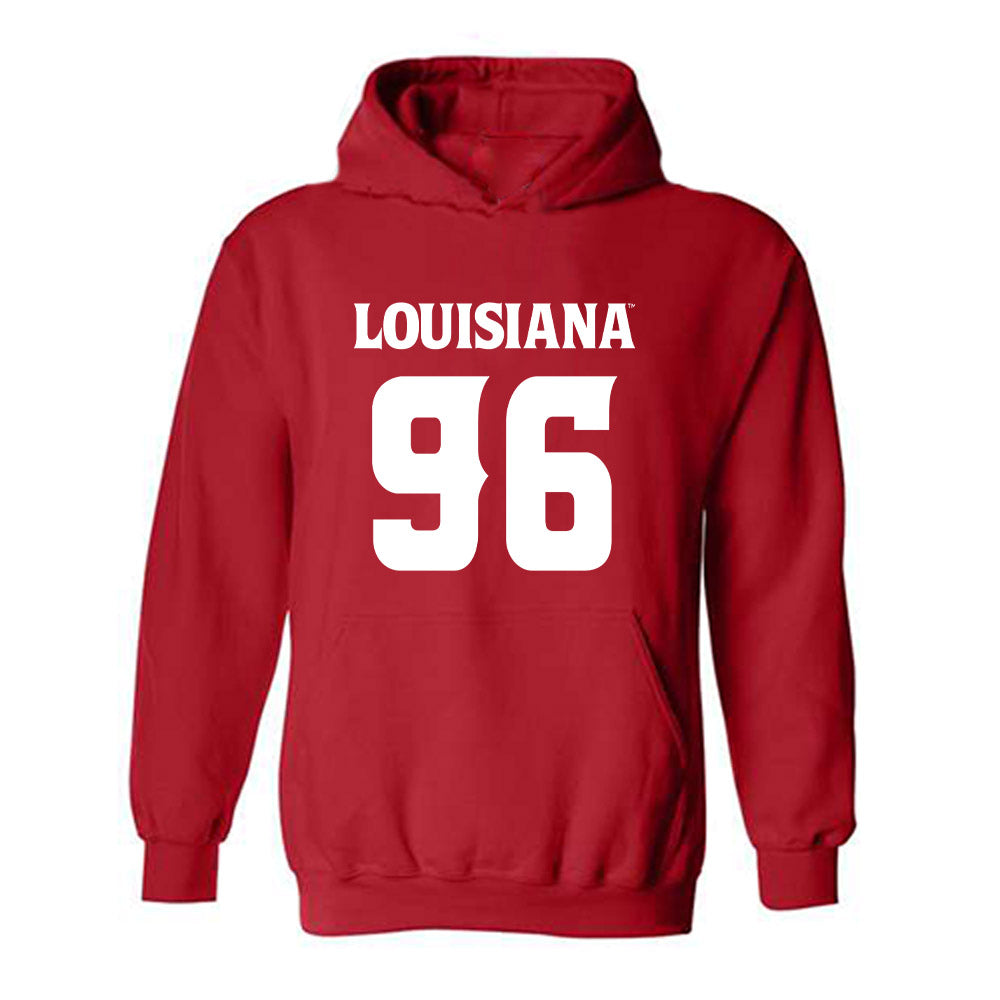 Louisiana - NCAA Football : Chase Howard - Sports Shersey Hooded Sweatshirt-0