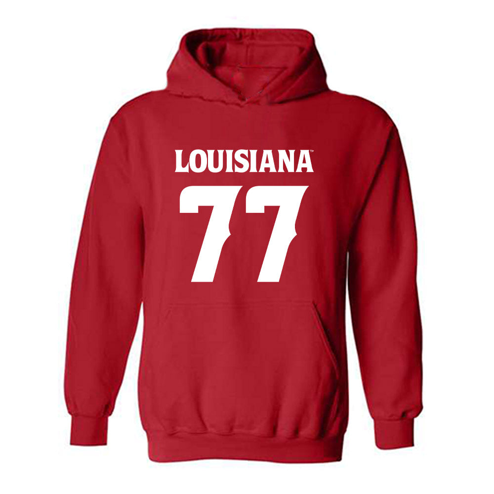 Louisiana - NCAA Football : Jakoby Isom - Sports Shersey Hooded Sweatshirt-0