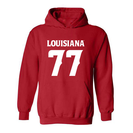 Louisiana - NCAA Football : Jakoby Isom - Sports Shersey Hooded Sweatshirt-0