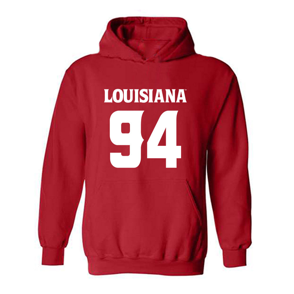 Louisiana - NCAA Football : Timahj Jones - Sports Shersey Hooded Sweatshirt-0
