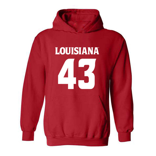 Louisiana - NCAA Football : Aiden Falgout - Sports Shersey Hooded Sweatshirt-0