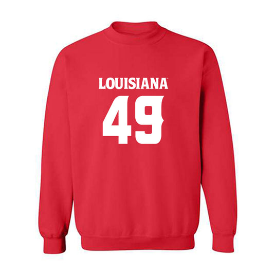 Louisiana - NCAA Football : Travin Moore - Sports Shersey Crewneck Sweatshirt-0