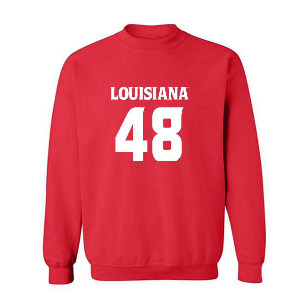 Louisiana - NCAA Football : Hunter Sims - Sports Shersey Crewneck Sweatshirt-0