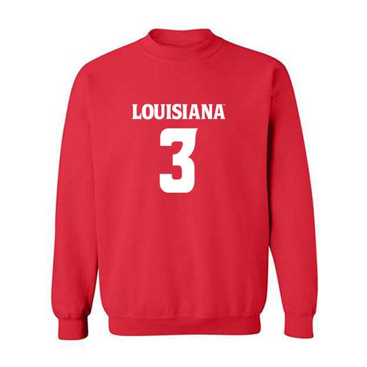 Louisiana - NCAA Football : Jaden Dugger - Sports Shersey Crewneck Sweatshirt-0