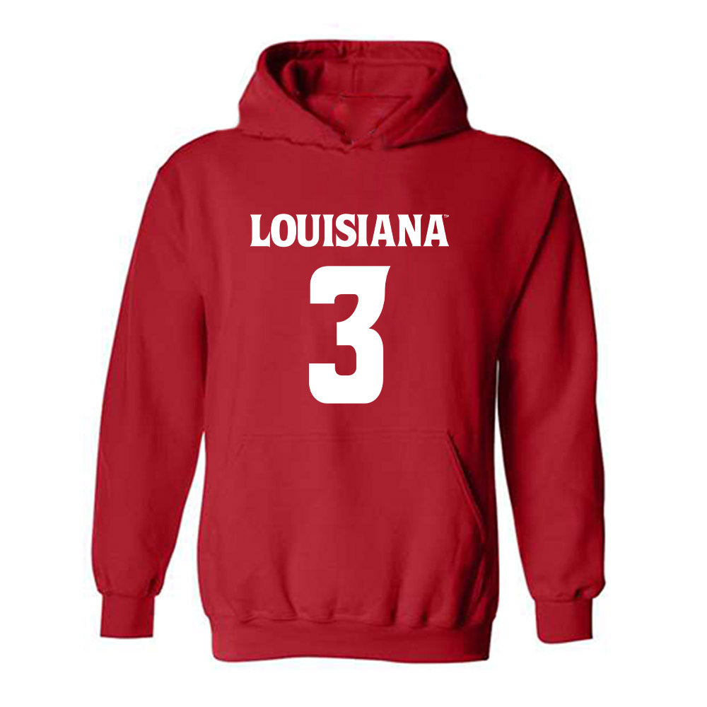 Louisiana - NCAA Football : Jaden Dugger - Sports Shersey Hooded Sweatshirt-0