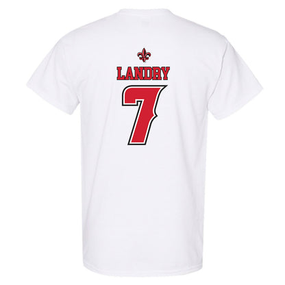 Louisiana - NCAA Men's Basketball : Christian Landry - Replica Shersey T-Shirt-1