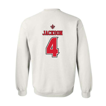 Louisiana - NCAA Women's Basketball : Jazmyne Jackson - Replica Shersey Crewneck Sweatshirt-1